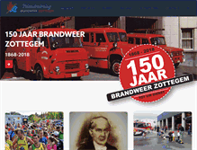 Tablet Screenshot of brandweerzottegem.be